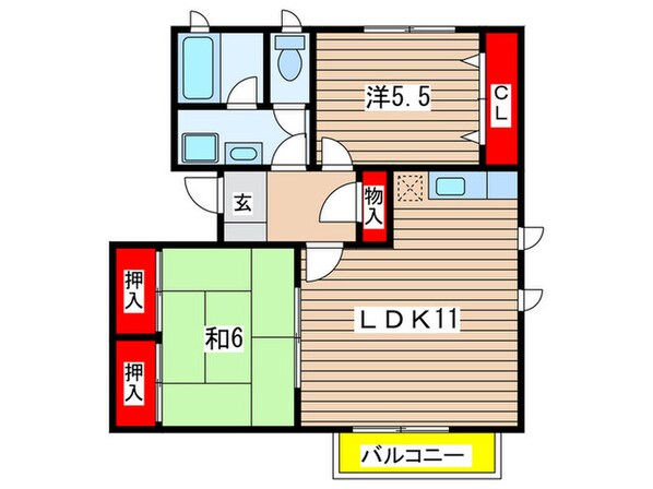 トル－スヒルズＩＴＭ　Ｌ棟の物件間取画像